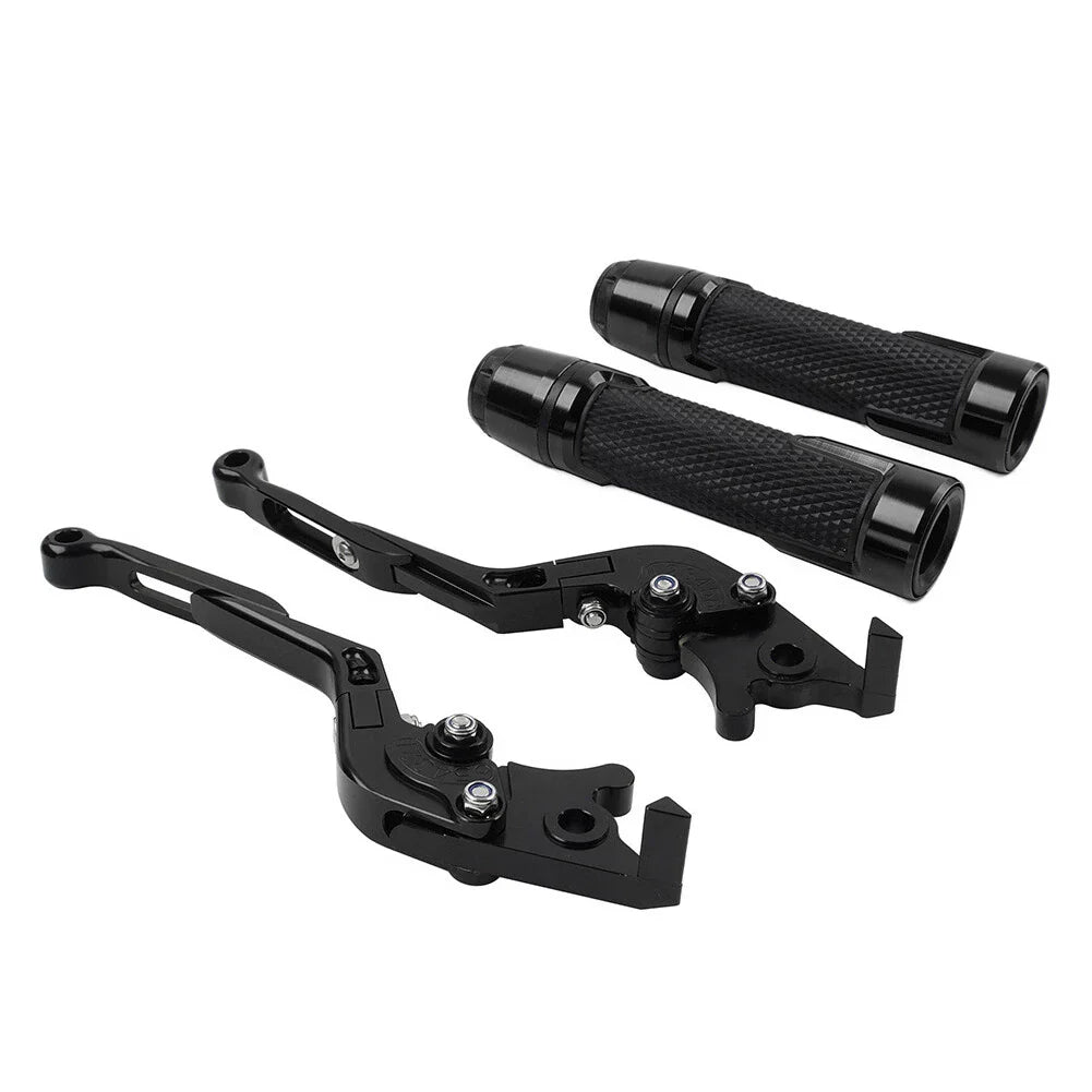 Black Extendable Brake Clutch Lever Grip for BMW F800GS/ADV (2008-2018)