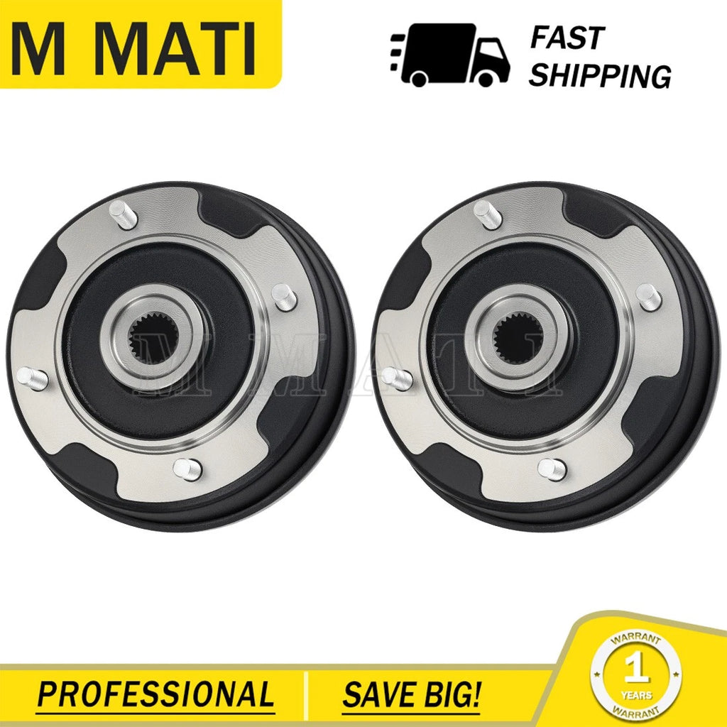 2 Rear Wheel Brake Drums for Kawasaki Mule 500, 520, 550 (1993–2006)