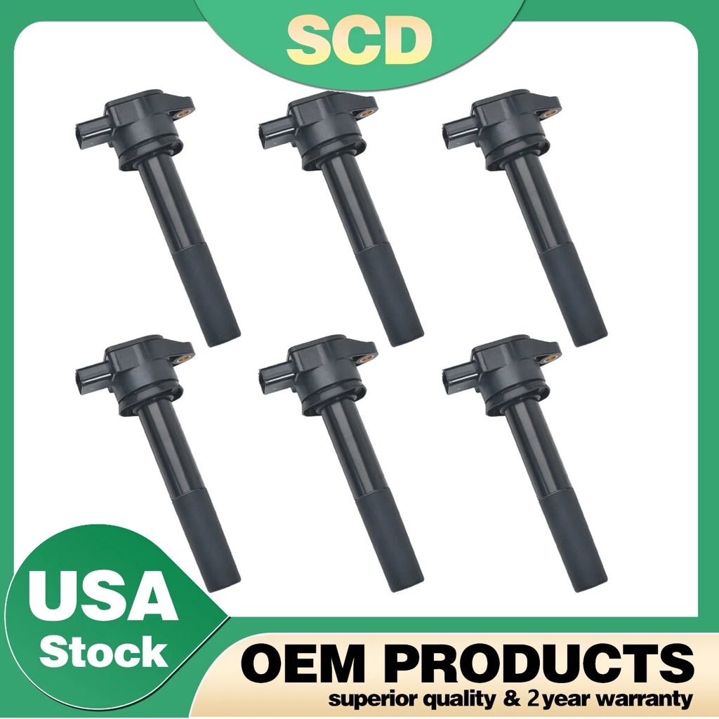 6X Ignition Coils UF481 for Mitsubishi Endeavor Galant 2004–2008 3.8L V6 MN187373