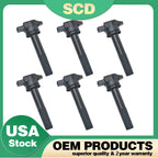 6X Ignition Coils UF481 for Mitsubishi Endeavor Galant 2004–2008 3.8L V6 MN187373