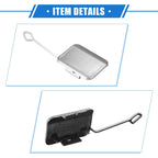 Rear Bumper Tow Hook Cap for Mercedes-Benz E350 Sedan (2010-2013) Silver Tone