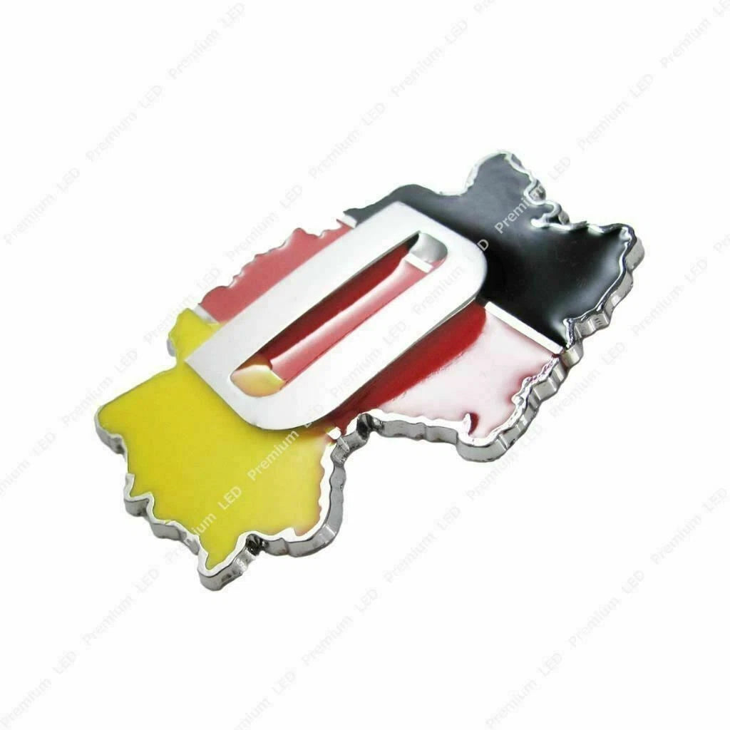 Metal Germany Map Graphic Badge Emblem Decal Sticker for Audi BMW VW (2000-2025)