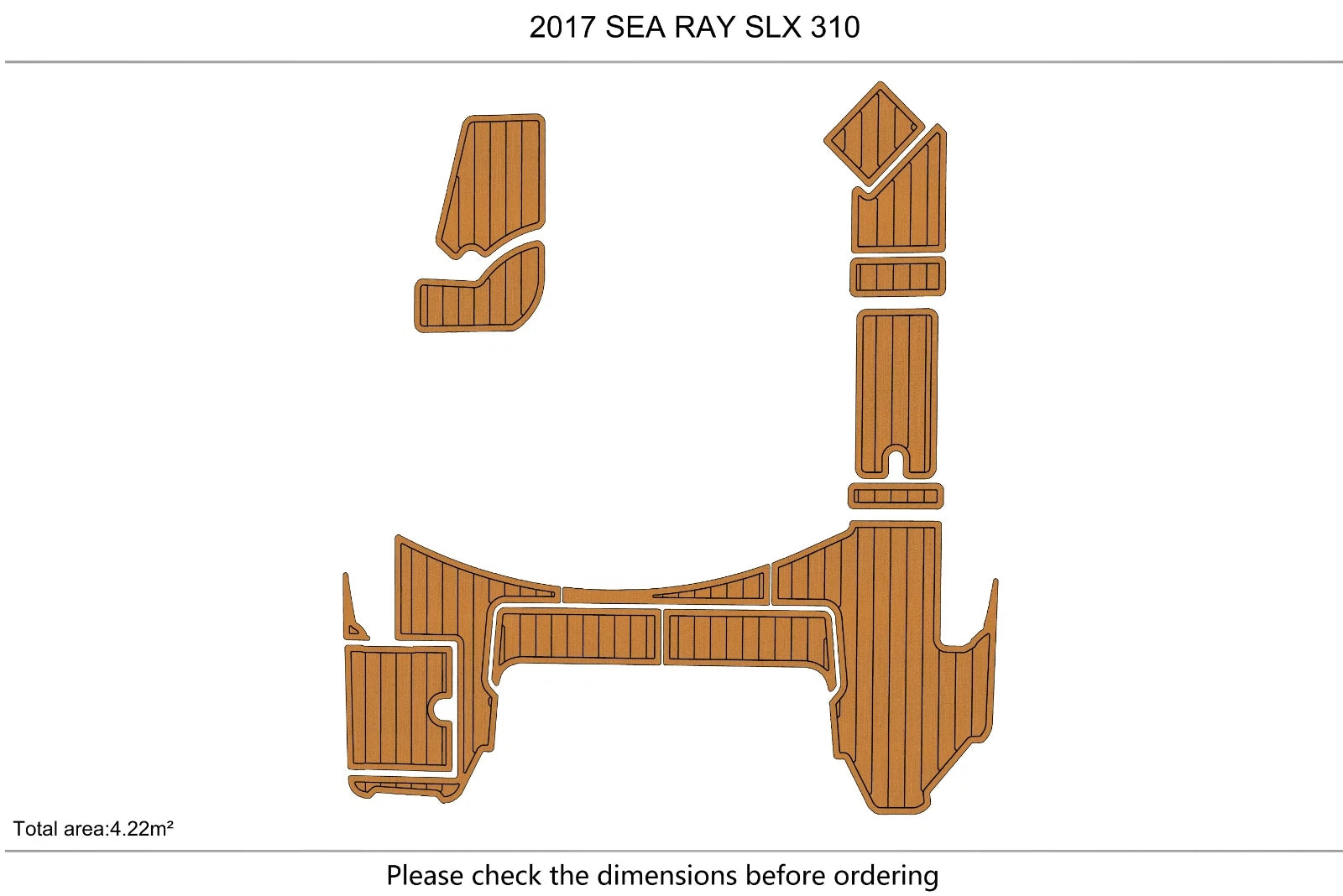 EVA Pad Flooring Mat for Sea Ray 310 SLX (2017)
