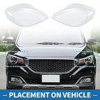 Car Front Left Right Headlight Lens Covers for Chevrolet Corvette C6 (2005-2013)