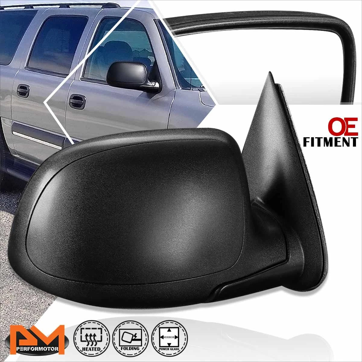 OE Style Manual Side View Door Mirror for Jeep Compass (2007–2017)