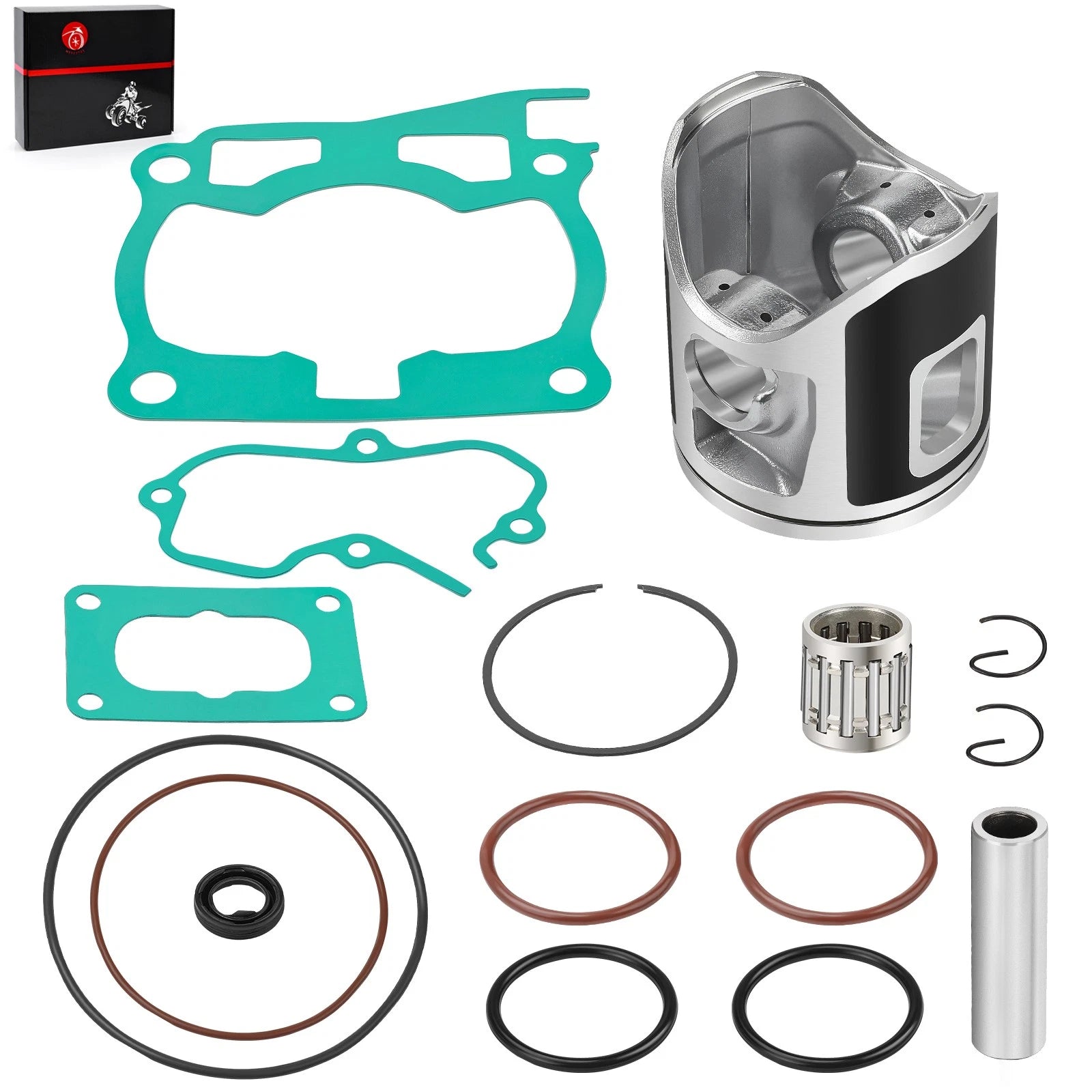 Piston Rings Kit for Yamaha YZ125 (1998–2000) - 54mm, Bearing, Gasket