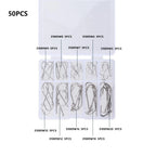 100pc Double Barb Long Shank Ringed Eye Surf Fishing Hooks