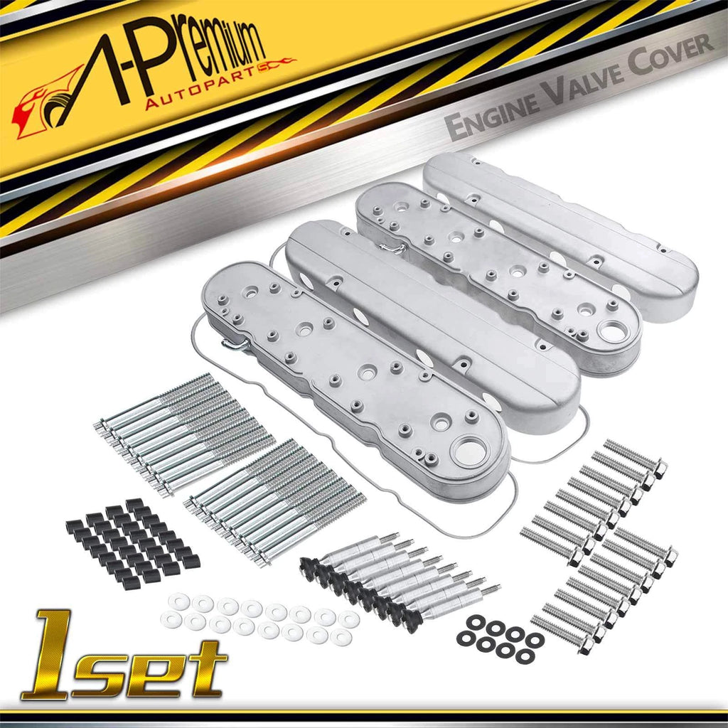 Silver Engine Valve Covers for Chevy LS Series (2001–2023)