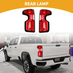 OLED Brake Tail Lights Assembly for Chevy Silverado 1500 2500HD 3500HD (2014–2019)