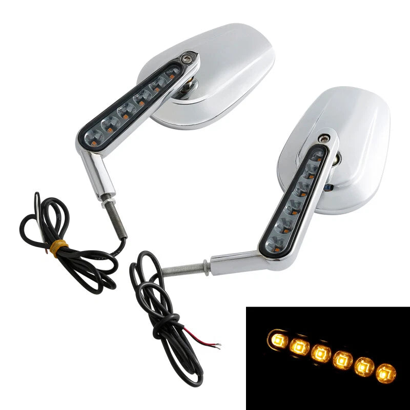 Rearview Mirrors with LED Turn Signals for Harley V-Rod Muscle (2009–2017)