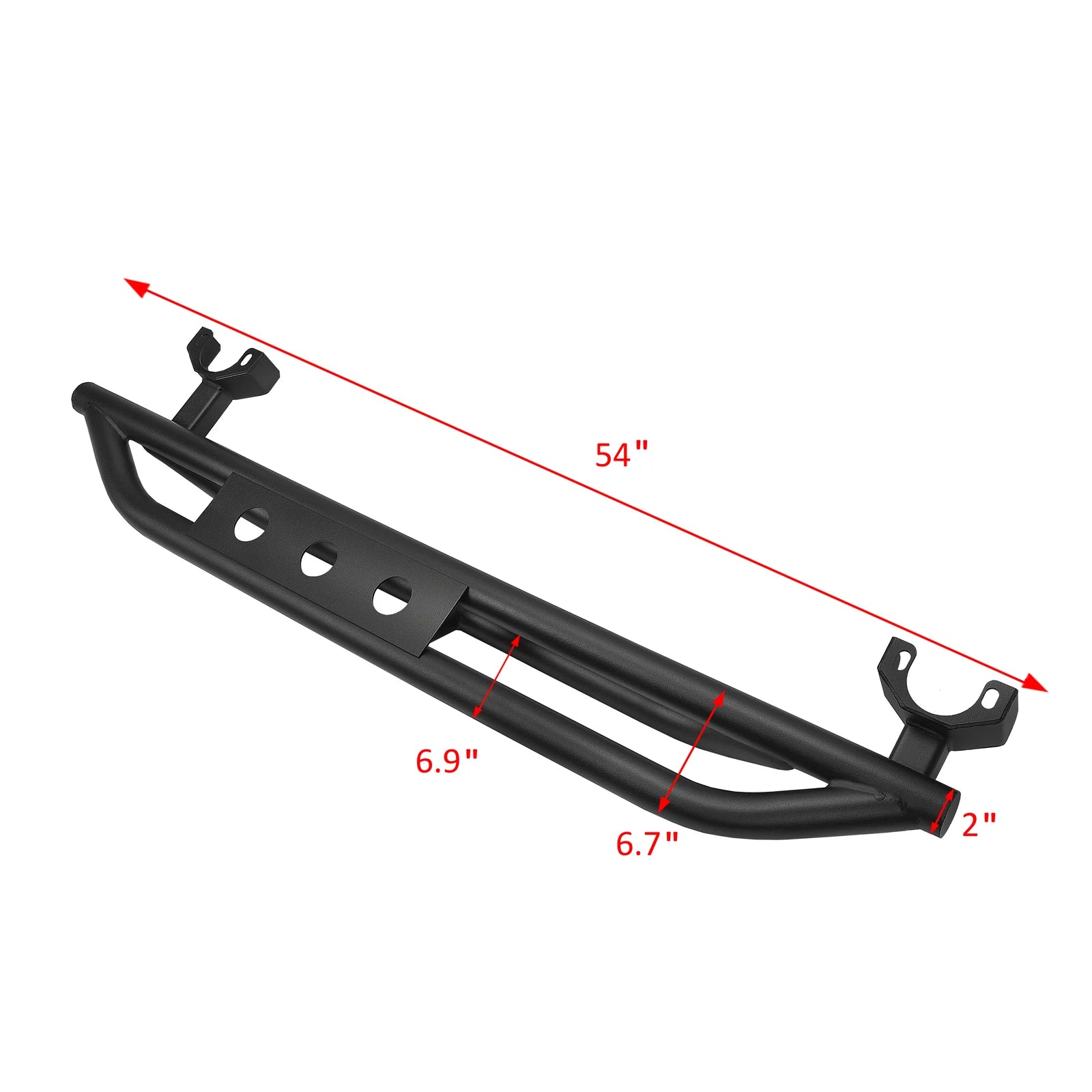 Side Armor Step Running Boards for Jeep Wrangler JK 2-Door (2007-2018)