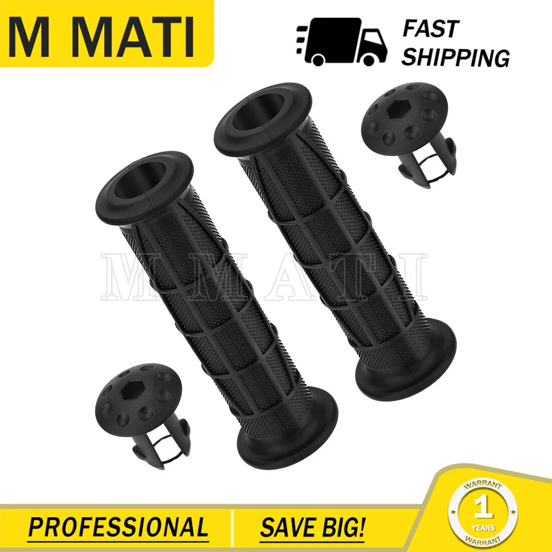 2 Handlebar Grips w/Guards for Honda Rubicon 520 TRX520FA5/FA6/FA7 TRX520FM6