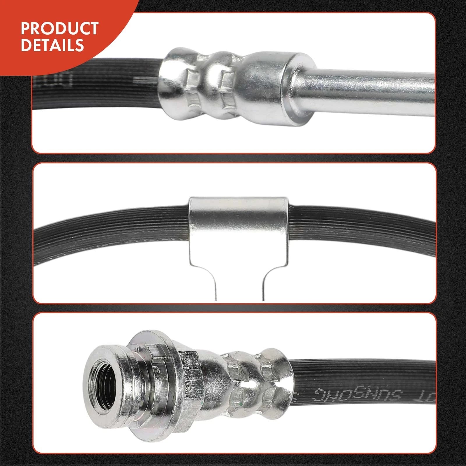 Front Right Brake Hydraulic Hose for Chevy P30 GMC P3500 (1981–1989)