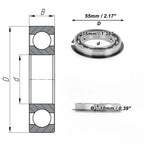 Deep Groove Ball Bearing 35x55x10mm for Scooter Skateboard (P0)