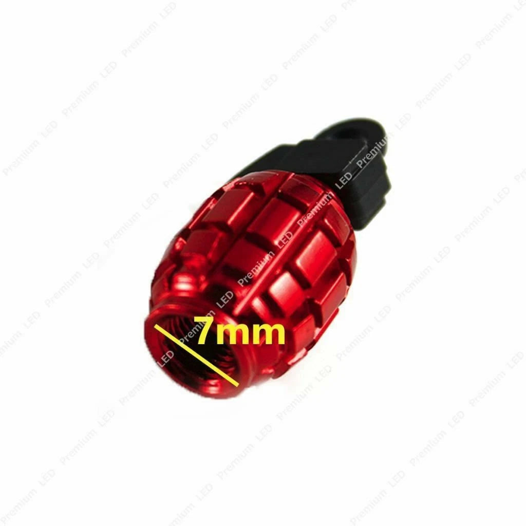 4PCS Universal Black Wheel Tyre Valve Caps for All Vehicles (-)