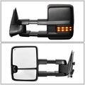 Pair of Powered Heated LED Turn Signal Tow Mirrors for Silverado Sierra (1999–2002)