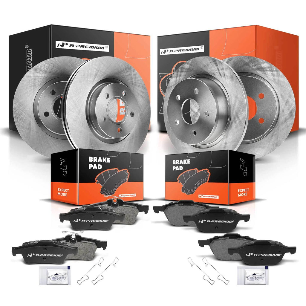 Set of 4 Disc Brake Rotors & Ceramic Pads for Ford Escape (2013–2016)