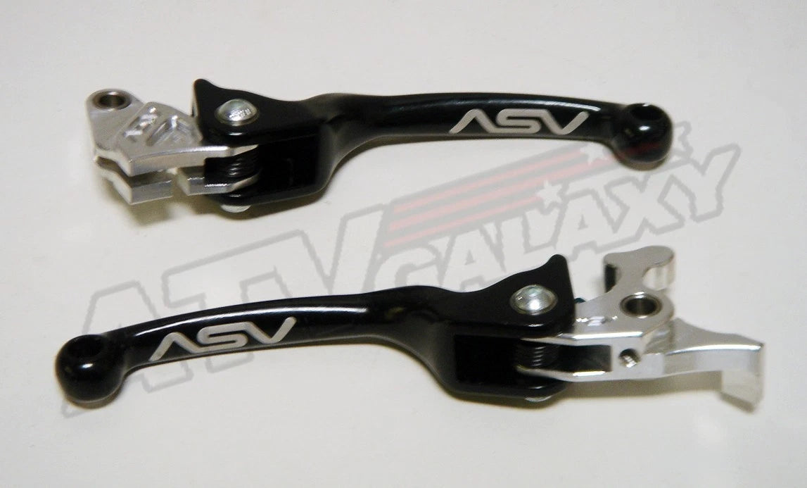 ASV F3 Black Brake Clutch Levers Kit for Yamaha Raptor 700 (2007–Present)