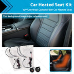 Heated Seat Heater Kit for Universal Cars 12V with Round Switch