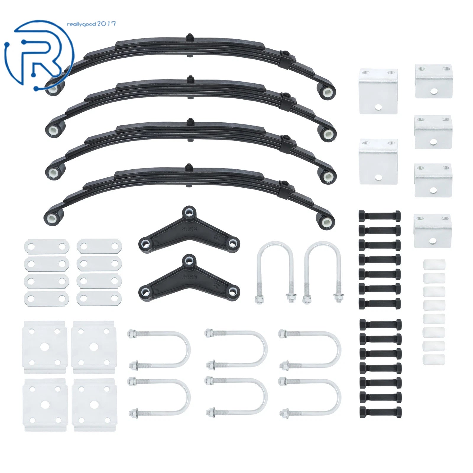 Tandem Axle Kit for 3500lb Trailer (1750lb, 4 Leaf Springs)