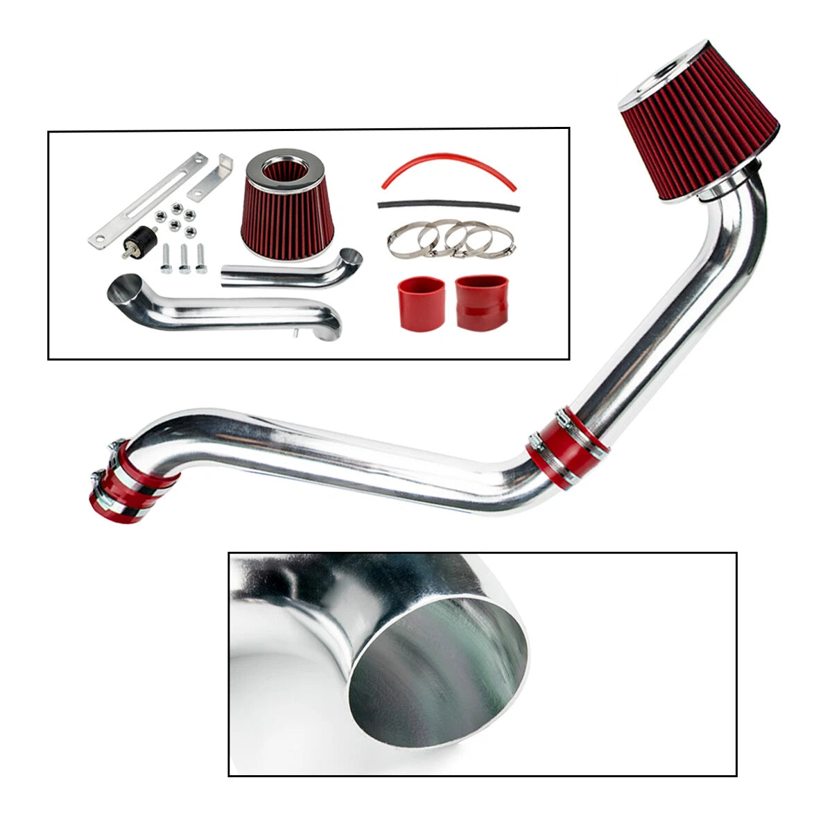 Red Cold Air Intake Kit for Honda Accord 2.2/2.3L (1994–2002)