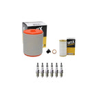 Wix Engine Air Oil Filters & NGK Spark Plugs Kit for Audi A6 Quattro (2017–2018)