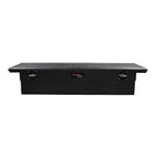 Diamond Tread Black Matte LP Crossover Truck Tool Box [69x13.5x19.25in w/Rail]