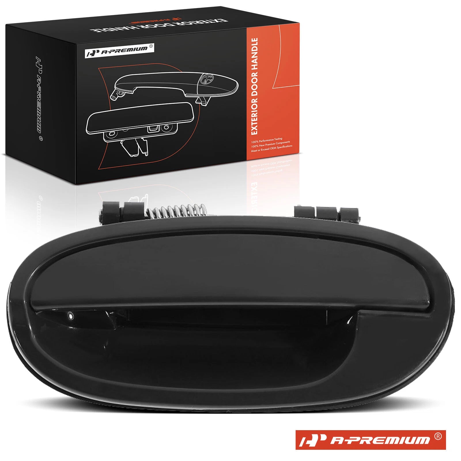 Rear Left Smooth Black Door Handle for Chevy Spark (2006–2009)