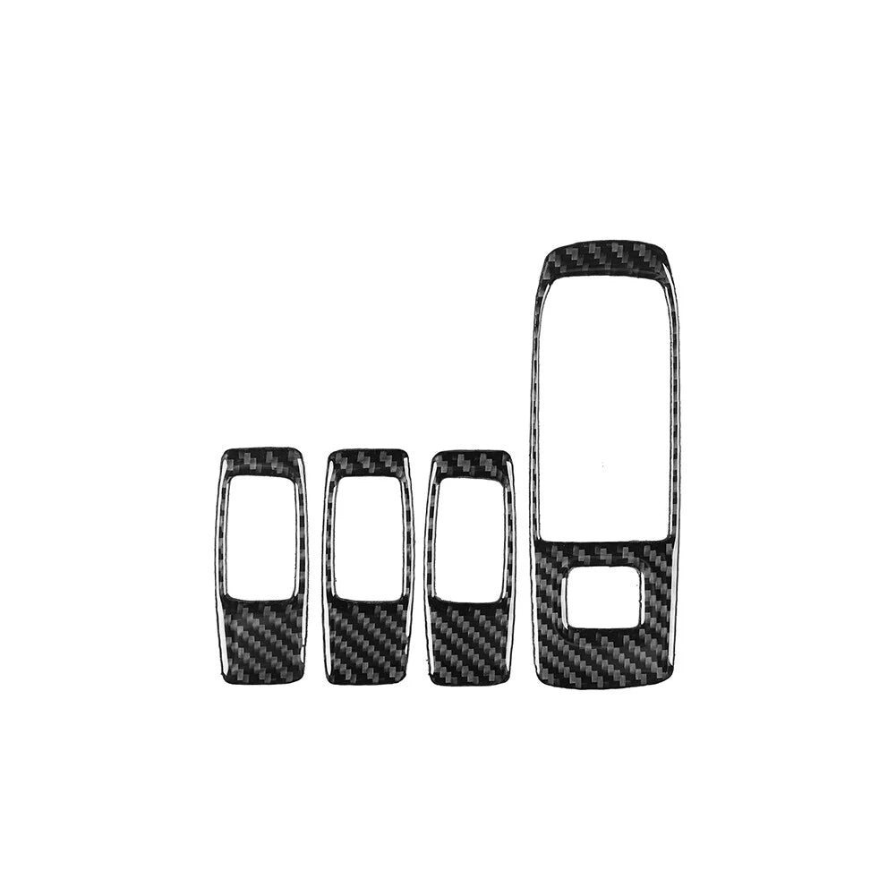 Carbon Fiber Look Window Lift Switch Panel Trim for Ford Ranger (2015–2022)
