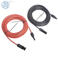 1 Pair 30 Feet 12AWG Solar Panel Extension Cable Connector for Solar Systems