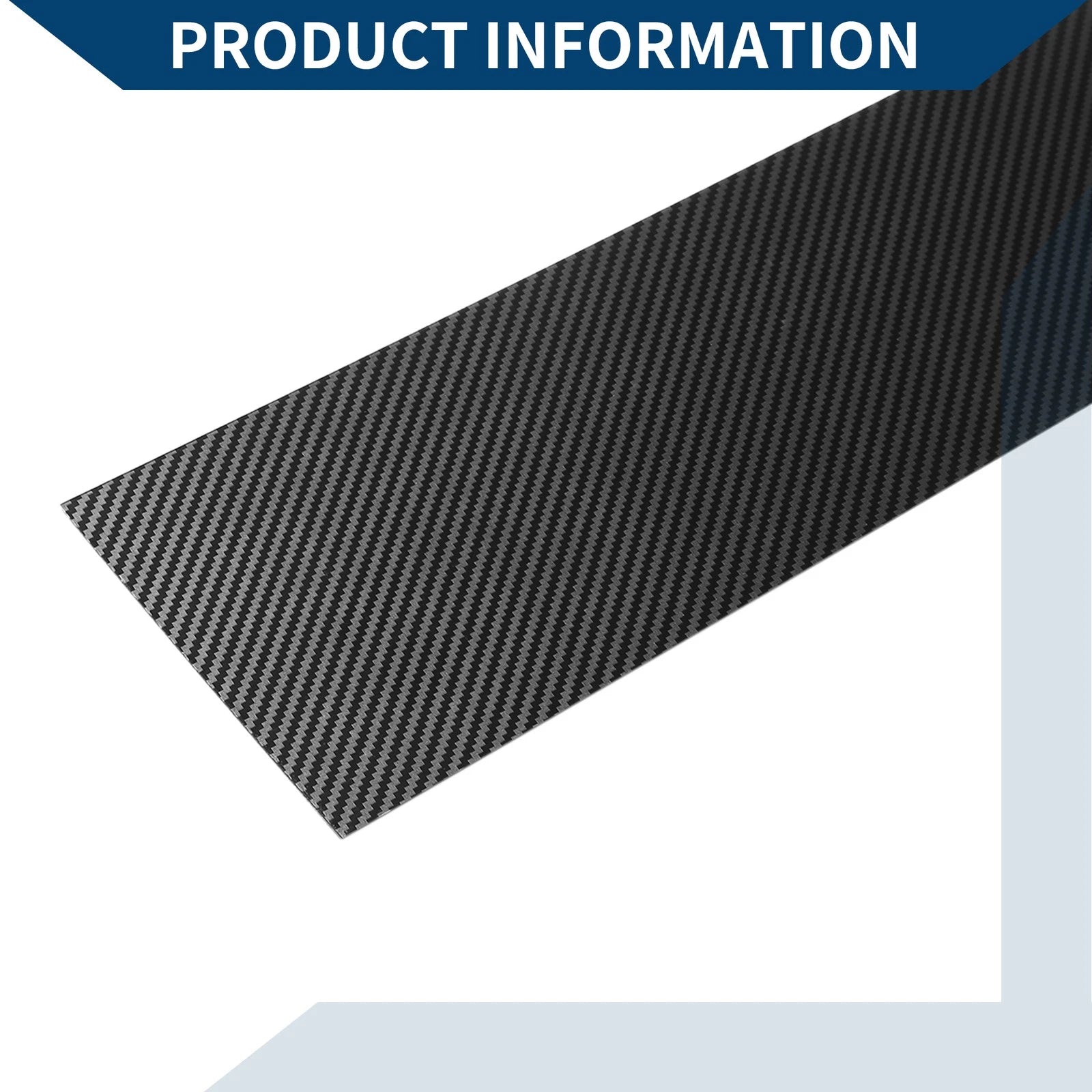 Set of 4 Car Pillar Window Trim for Chevrolet Silverado (2014–2018) Black Carbon Fiber