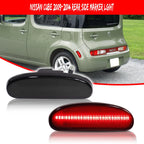 2X Smoked Lens LED Rear Bumper Side Marker Lights for Nissan Cube (2009–2014)
