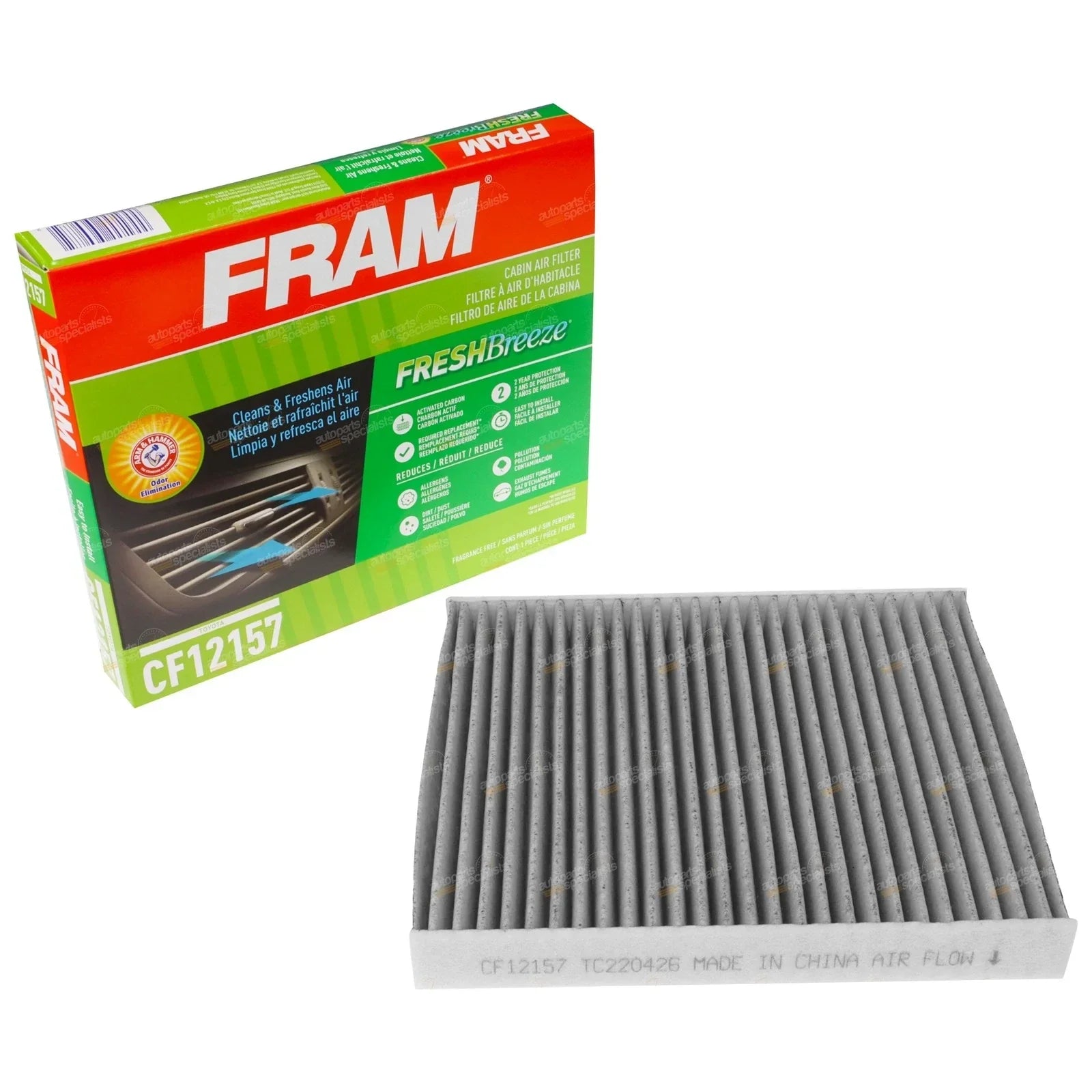 Cabin Air Filter Cleaner 2.8L for Toyota Hilux (2015–2020)