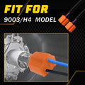 2X Female Ceramic Bulb Sockets Wire Pigtail Harness Connector for 9003 H4 HB2