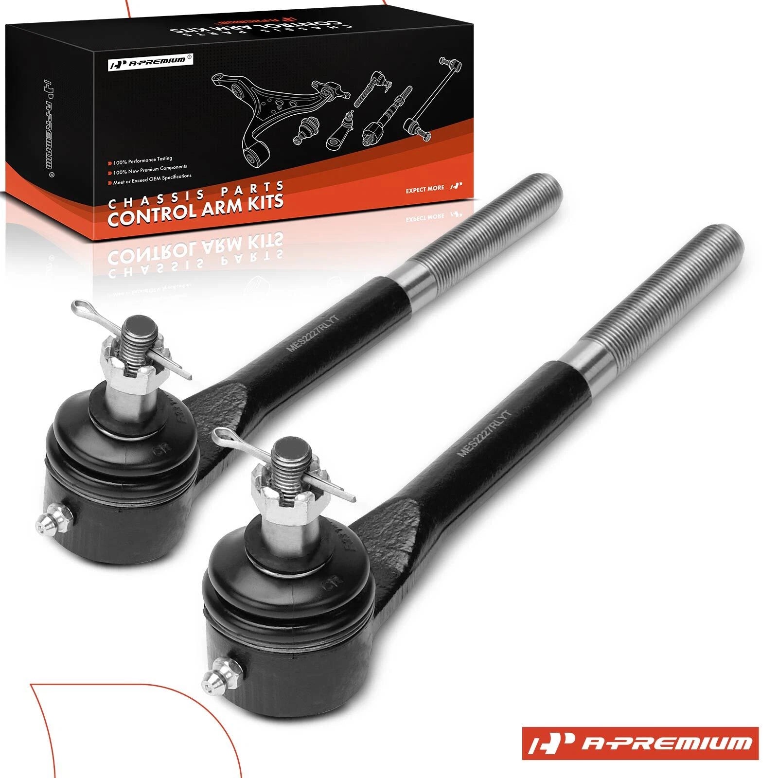 2X Front Inner Tie Rod Ends for Chevrolet Camaro & Pontiac Firebird (1982–1992)