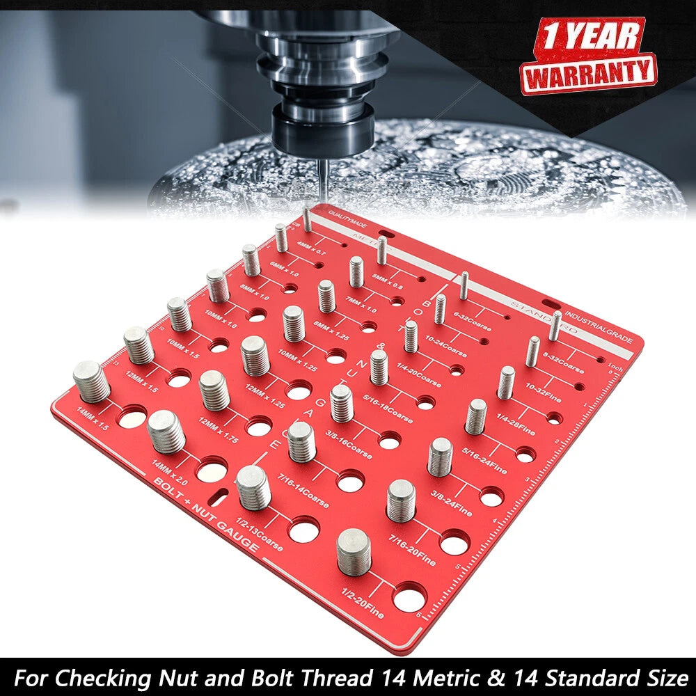Nut and Bolt Thread Checker for Universal Use (28 Identifier)