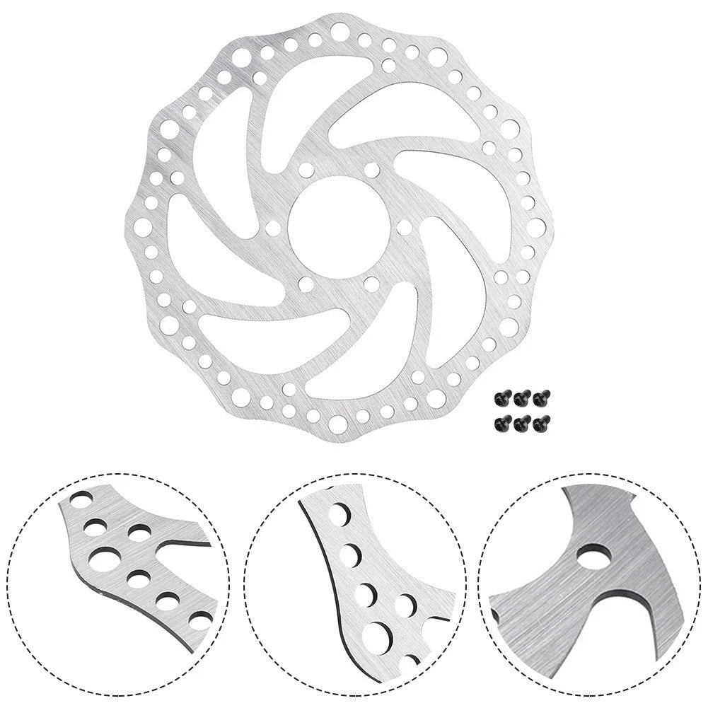 Brake Disc for Electric Scooter (Plastic, Silver, Stainless Steel)