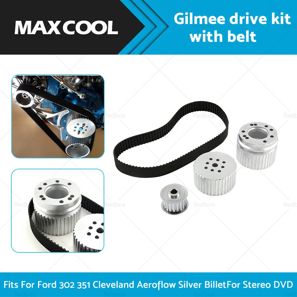 Gilmer & Belt Drive Pulley Kit for Ford Small Block 302 351C
