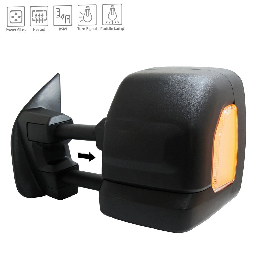 Power Door Mirror Replacement Driver Side Heated Upper Glass for Toyota Yaris (2007–2014)