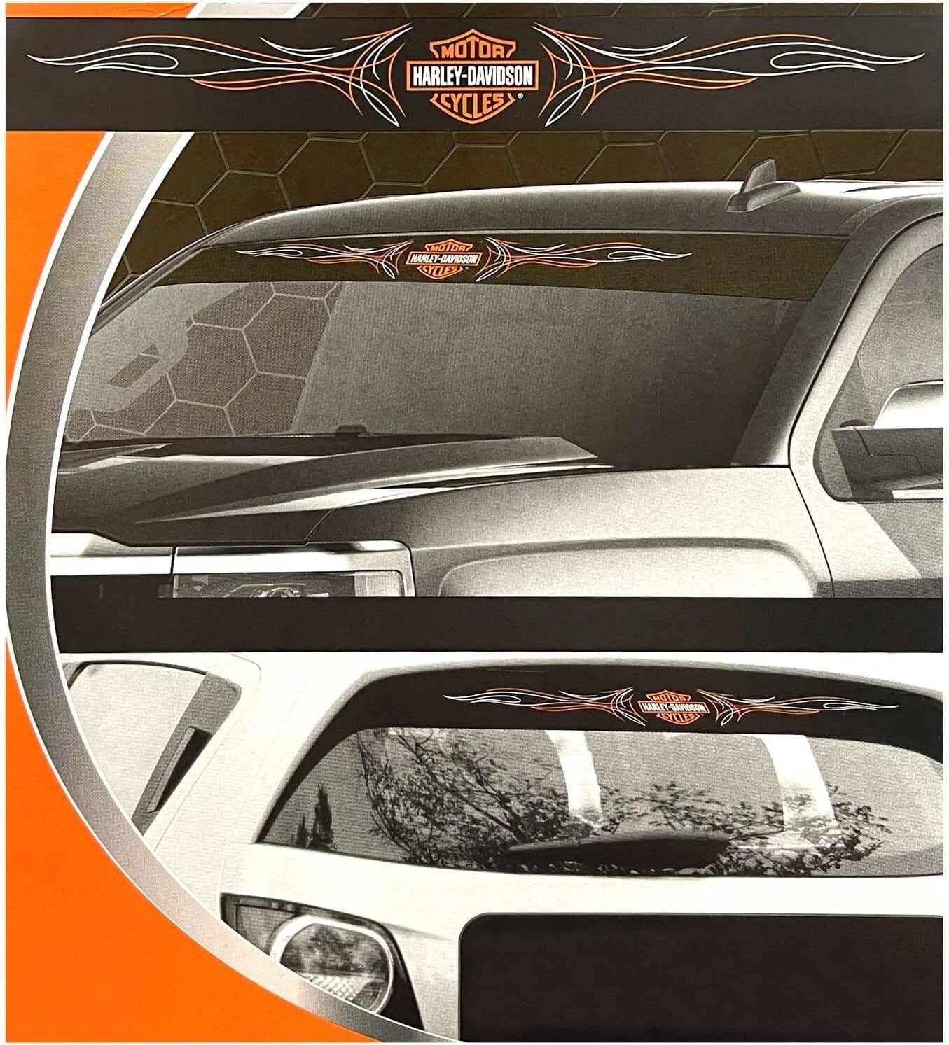 Chroma 49519 Windshield Decal for Harley-Davidson