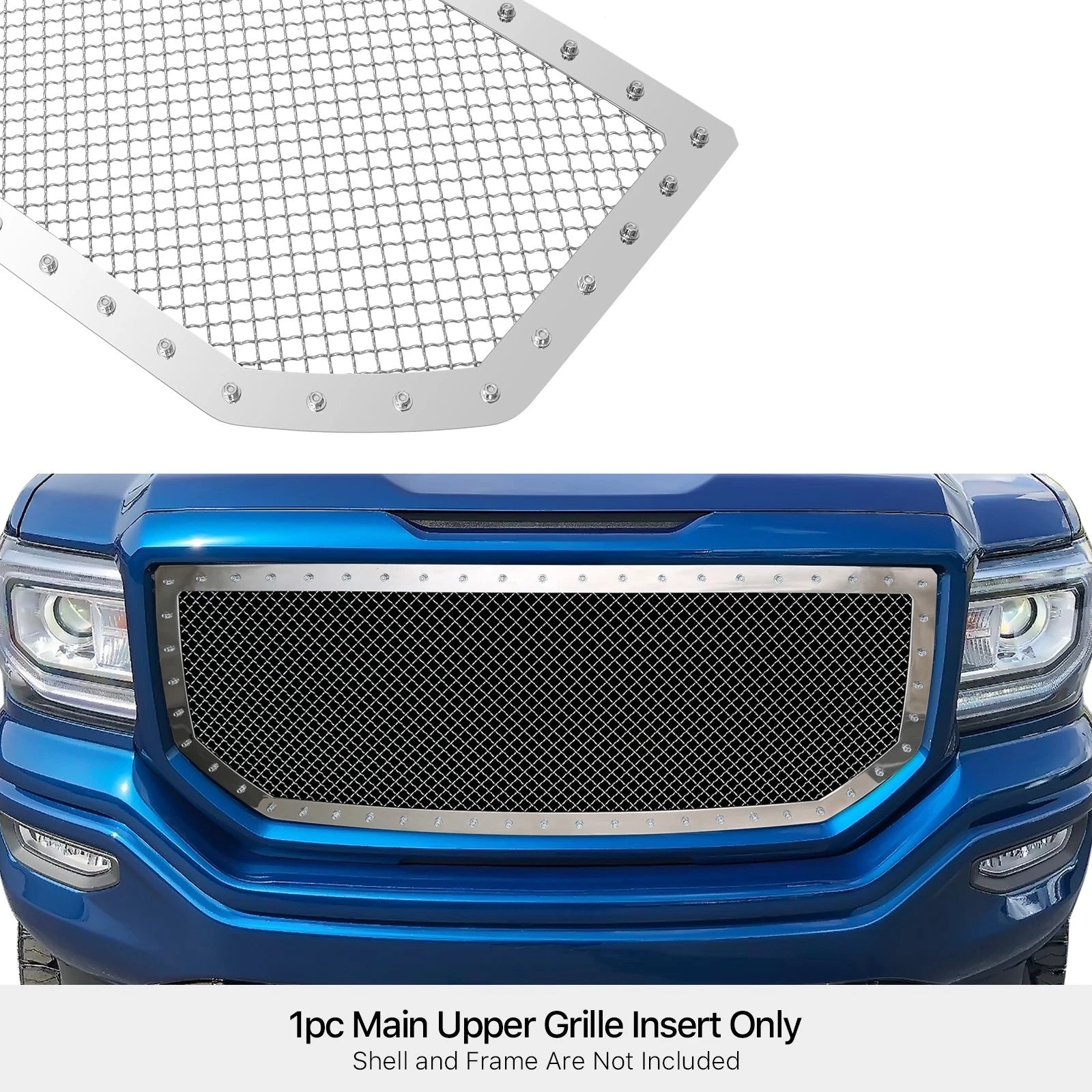 Chrome Mesh Grille for GMC Sierra 1500 (2016-2018)