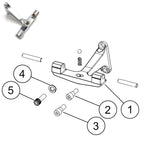 Chrome Knob Leaf Dominator Passenger Footboard for Harley Touring (1993–2019)