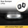 2X License Plate Light Tag Lamp for Ford F-150 (2015–2023) White Lens