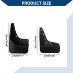 Set of 2 Mud Flaps Splash Guards for Mercedes-Benz GLE (2015–2019)