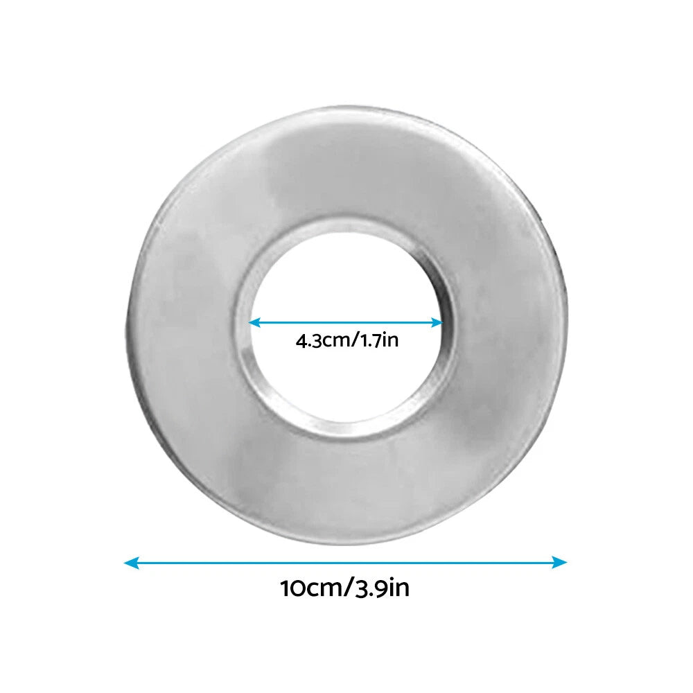 2Pcs Stainless Steel Escutcheon Handrail Pool Covers for 4.3cm Tubing