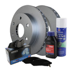 Front Brake Kit 295mm Disc Rotors & Akebono Pads for Cadillac Chevy GMC