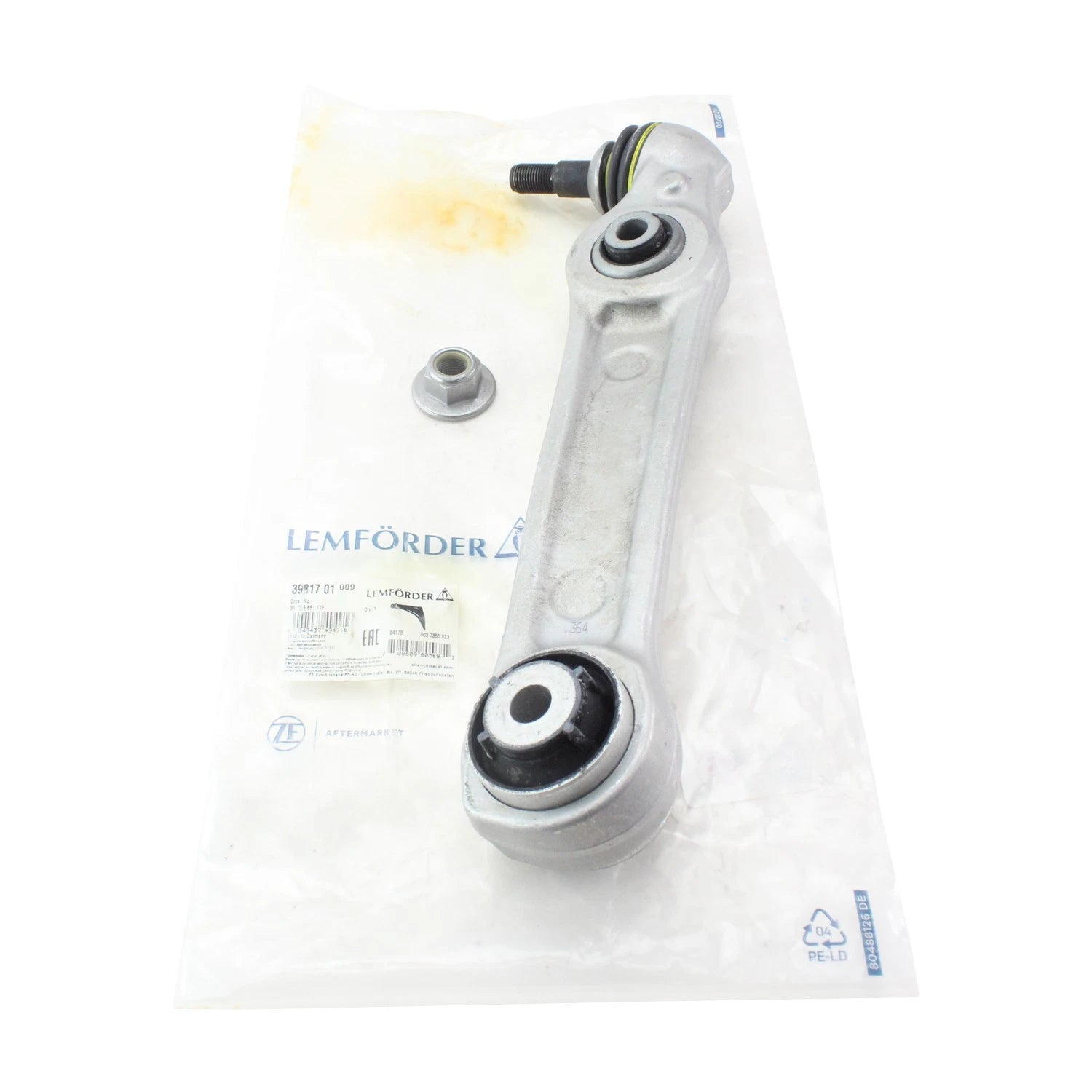 Lemforder Front Right Lower Rearward Control Arm for BMW 530i (2001–2006)