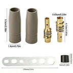 Set of 18 Welding Nozzles for 15AK (0.8mm Aperture)