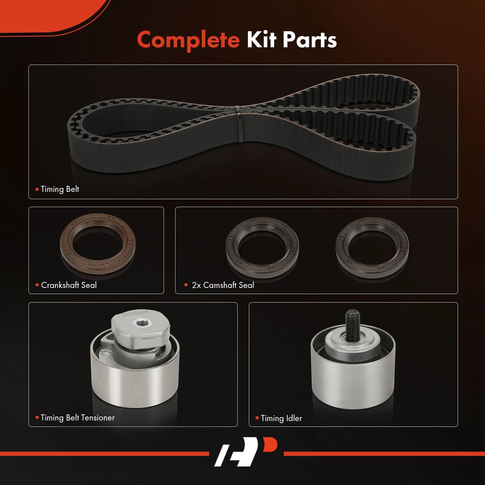 6X Timing Belt Kit for Dodge Grand Caravan (1997) Jeep Liberty (2002)