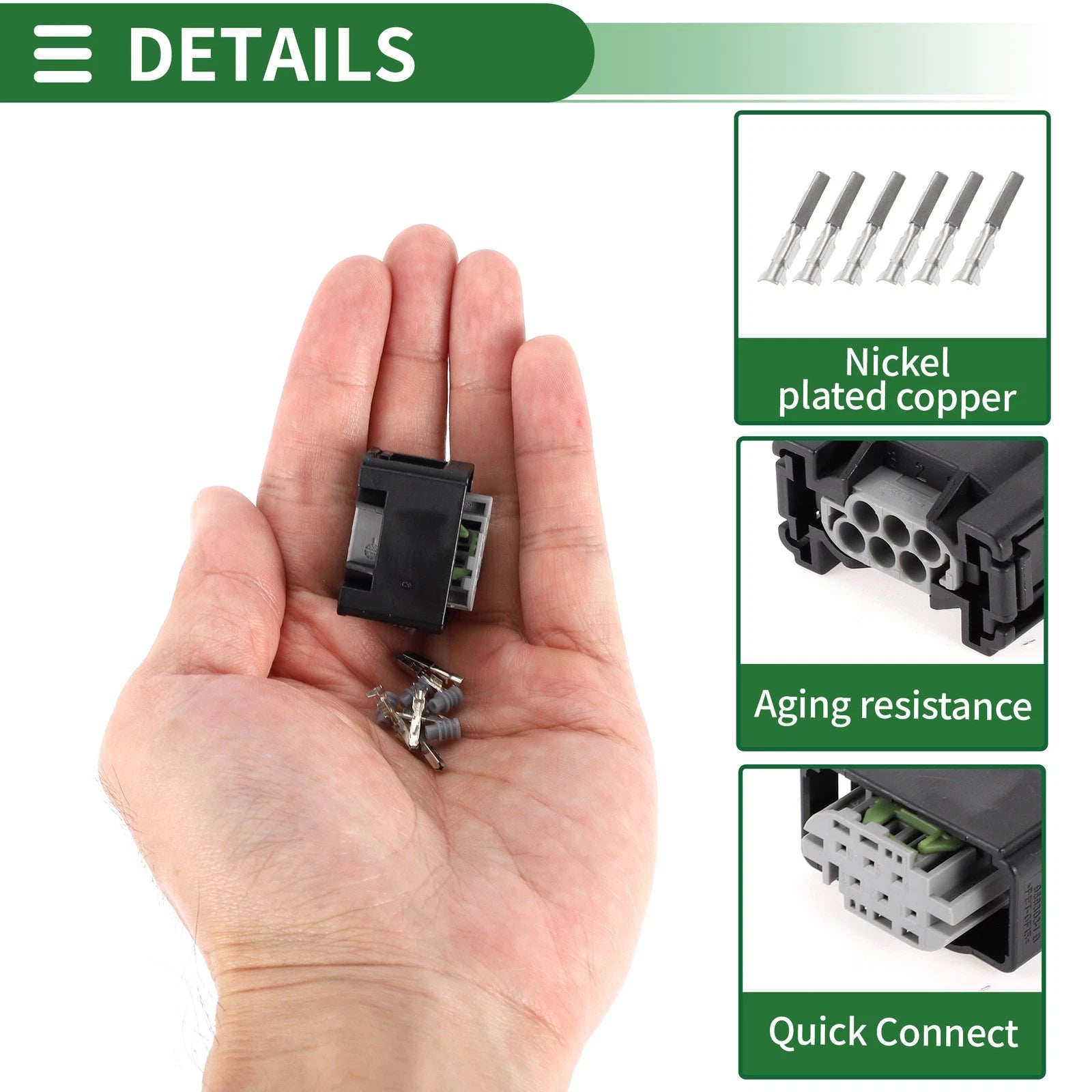 6 Pin Accelerator Pedal Position Sensor Connector for Volkswagen 
